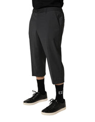 Dolce & Gabbana Dunkelgraue Woll-Chino-Hose - IT54 | XL