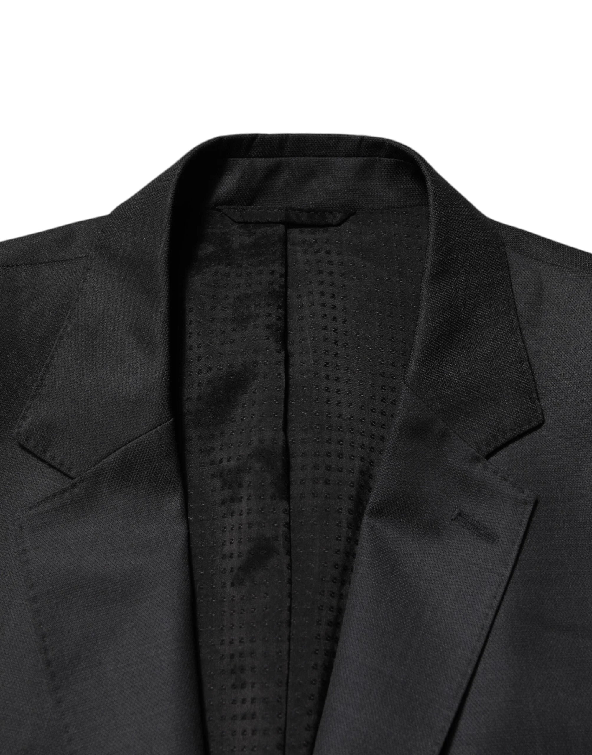 Dolce & Gabbana Dark Gray Wool Single Breasted 2 Piece Suit - IT52 | XL