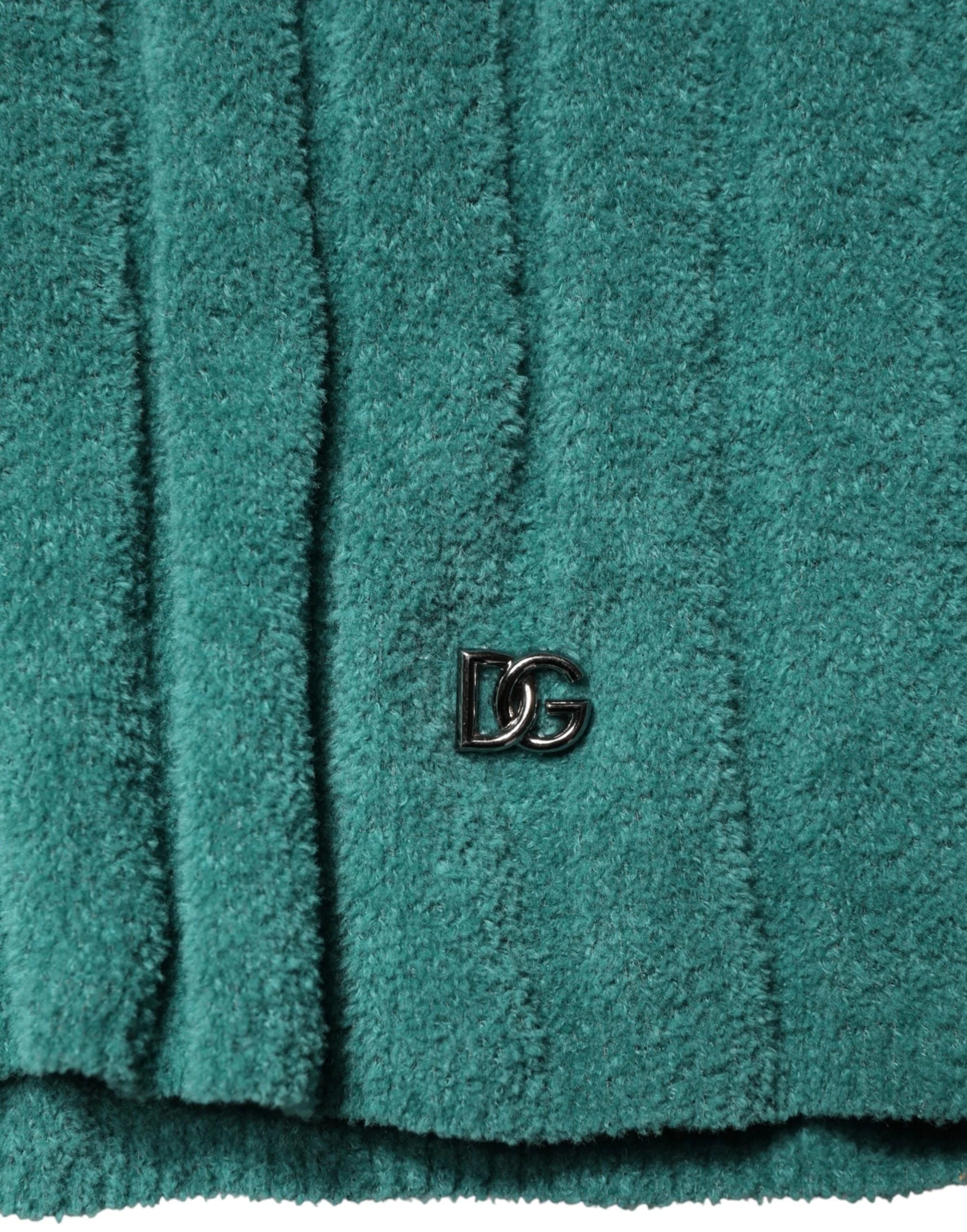 Dolce & Gabbana Dark Green Cotton Blend Men Crew Neck T-shirt - IT48 | M