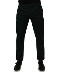 Dolce & Gabbana Dark Green Cotton Loose Men Denim Jeans - Jeans