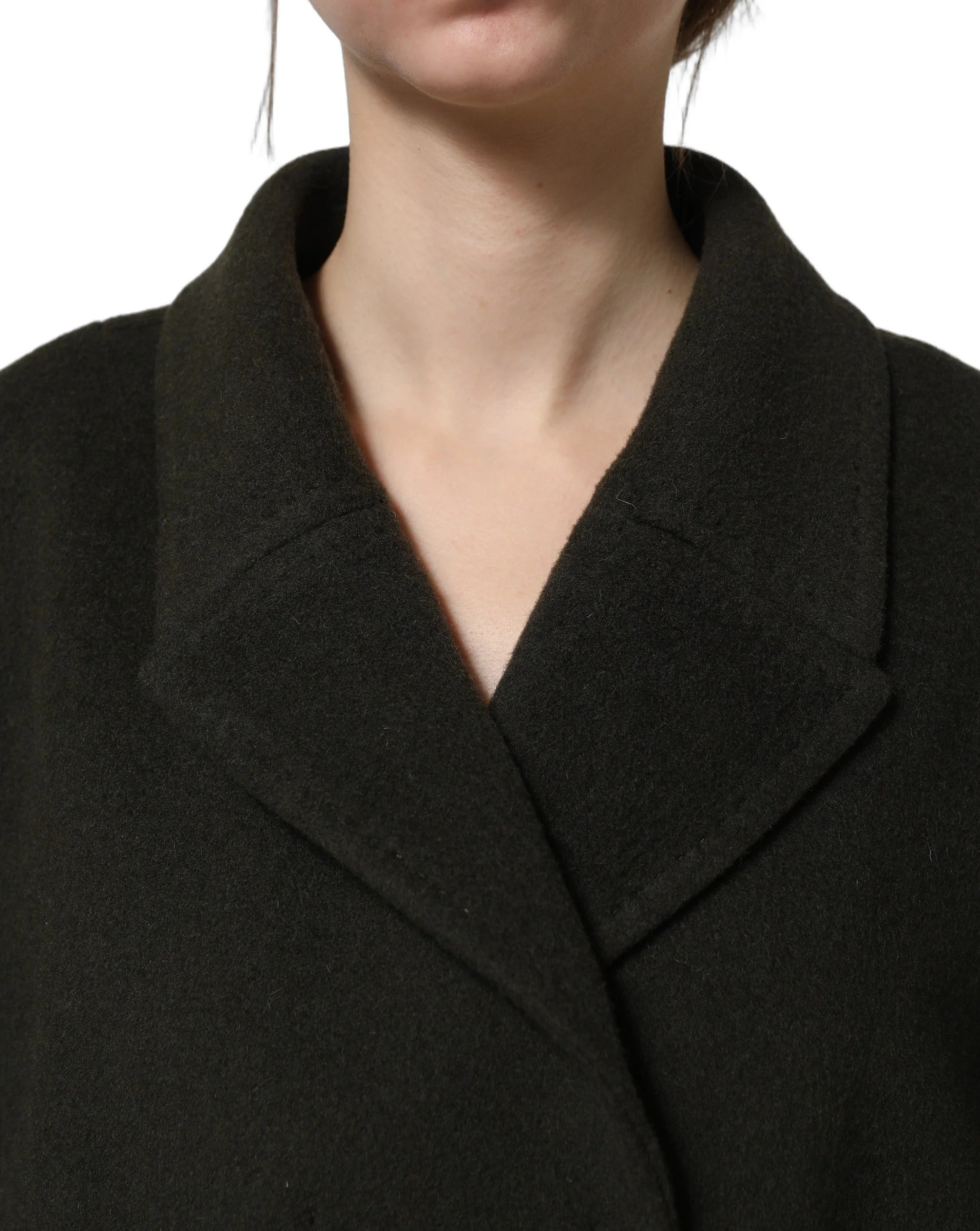 Dolce & Gabbana Dark Green Double Breasted Peacoat Jacket - IT44 | L