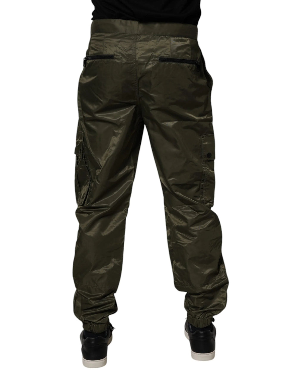 Dolce & Gabbana Dark Green Nylon Cargo Pants - IT48 | M - Cargo Pants