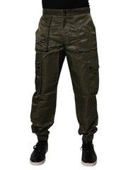 Dolce & Gabbana Dark Green Nylon Cargo Pants - IT48 | M - Cargo Pants