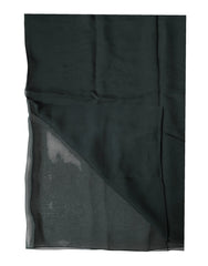 Dolce & Gabbana Dark Green Silk Neck Wrap Foulard Scarf