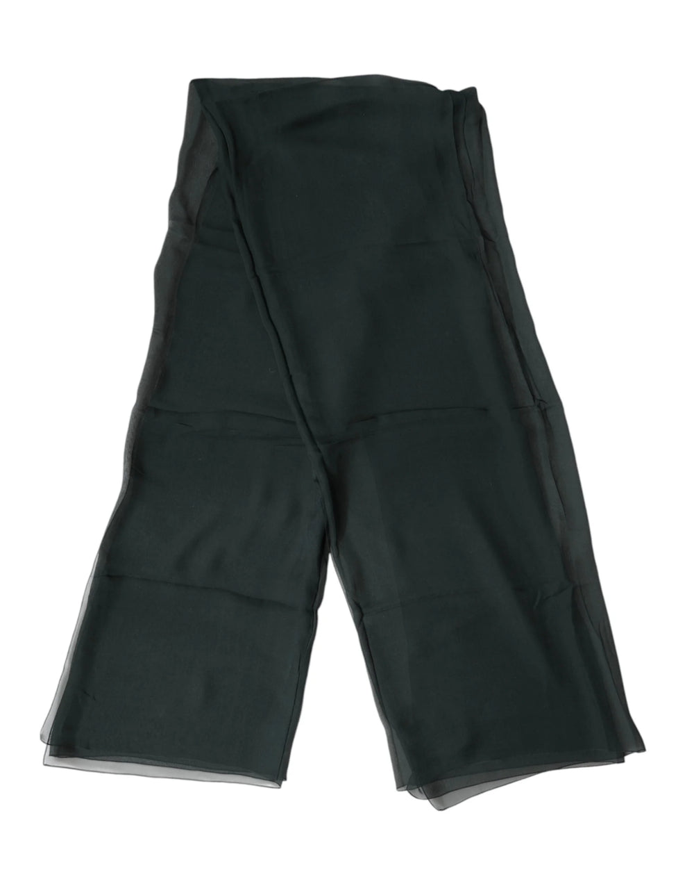 Dolce & Gabbana Dark Green Stole Silk Neck Wrap Shawl Scarf