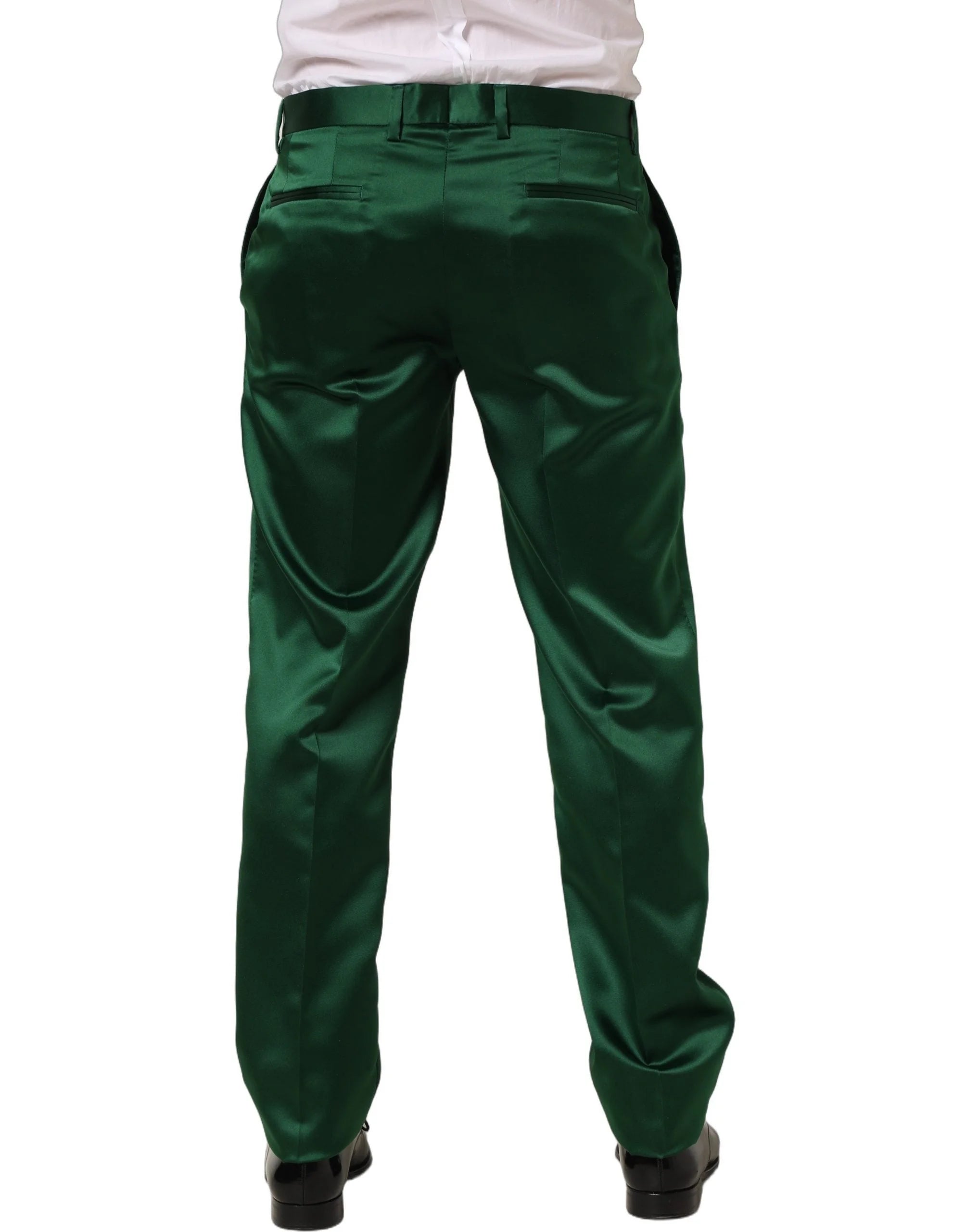 Dolce & Gabbana Dark Green Tapered Leg Dress Trouser Pants - IT50 | L
