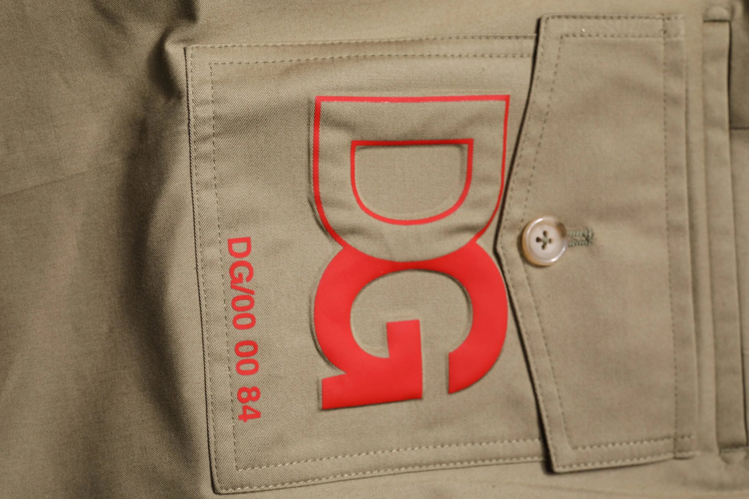 Dolce & Gabbana Dark Khaki Cotton Tapered Pants - IT46 | S - Chinos