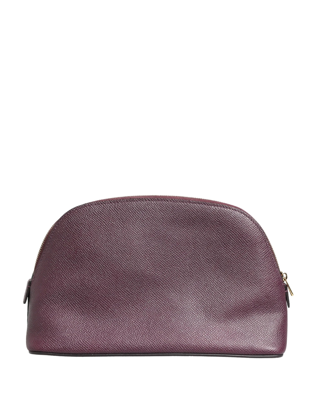 Dolce & Gabbana Dunkelviolettes Leder-DG-Logo Geldbörse mit Reißverschluss