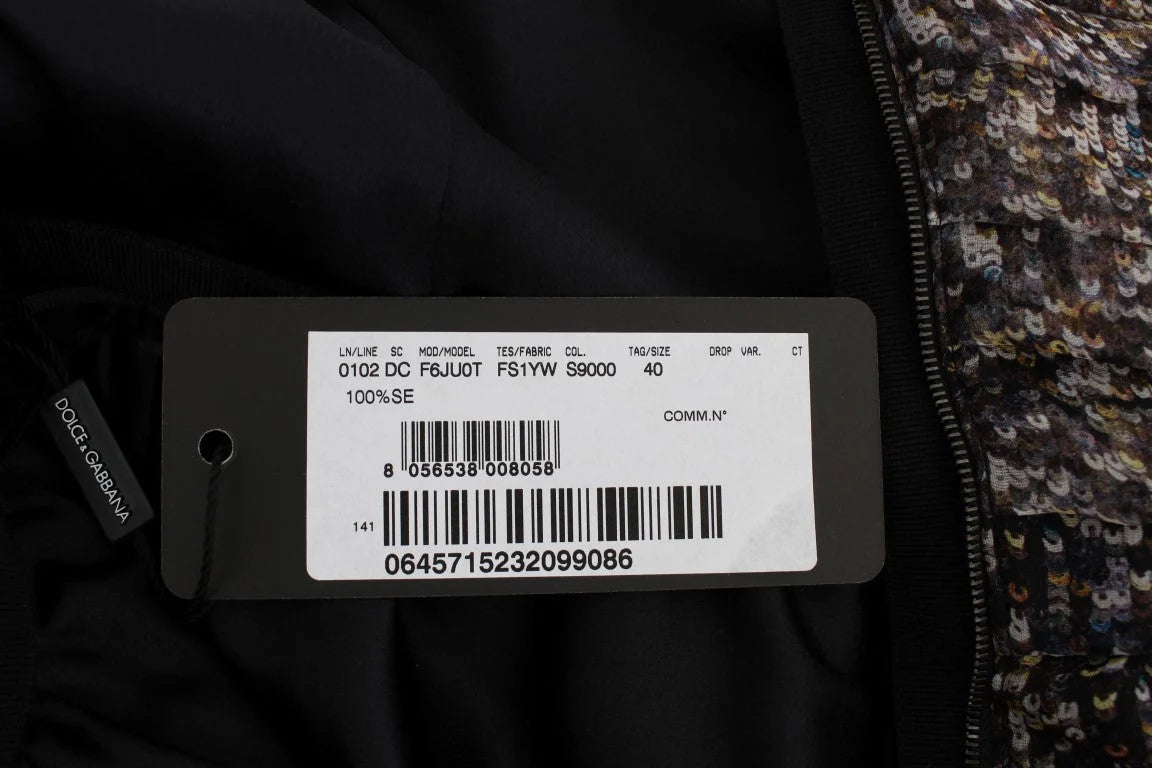 Dolce & Gabbana Dark Silk Shift Gown Full Length Dress - IT40|S - Dresses