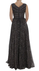 Dolce & Gabbana Dark Silk Shift Gown Full Length Dress - IT40|S - Dresses