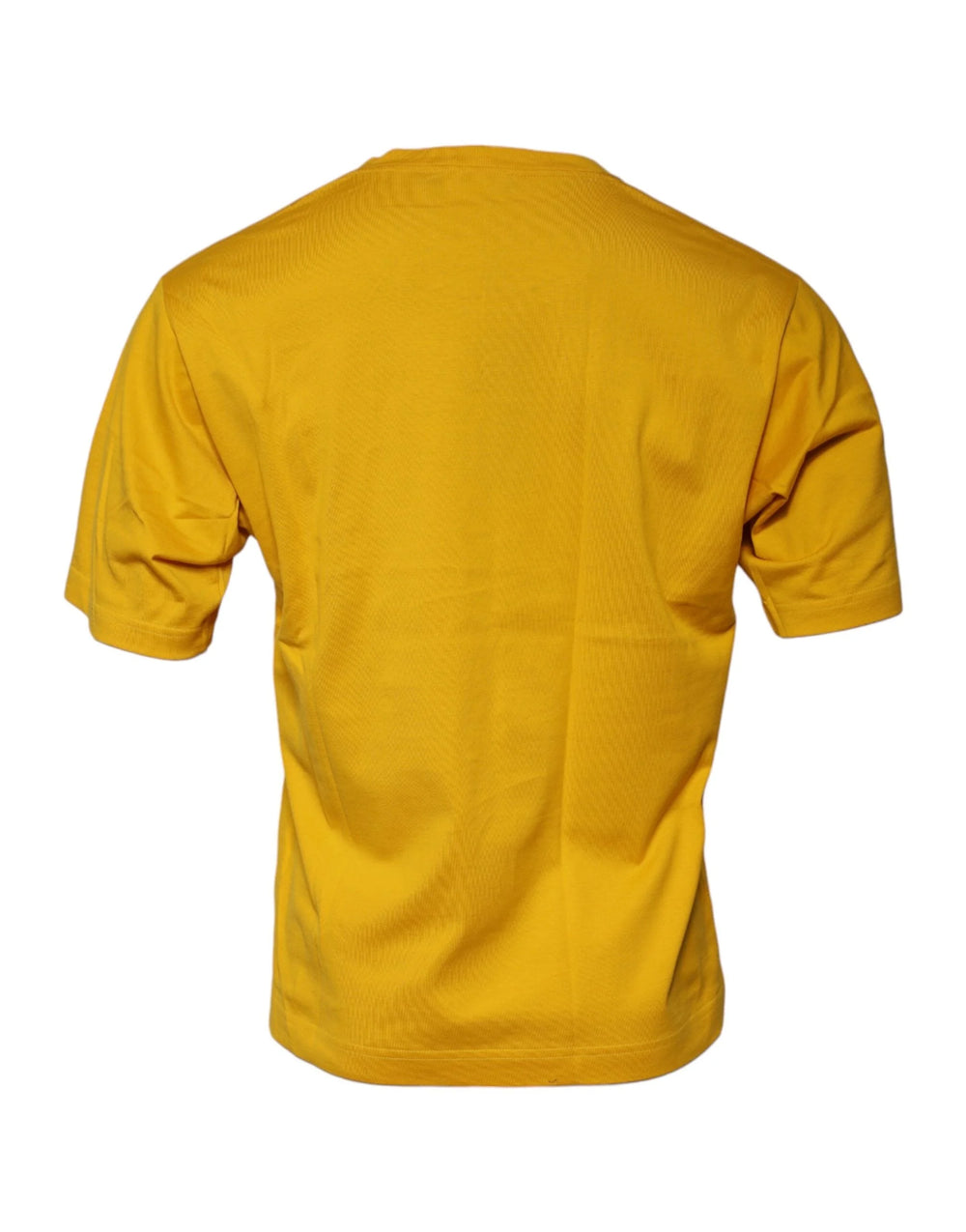 Dolce & Gabbana Dark Yellow Logo Crew Neck Short Sleeves T-shirt - IT46 | S - T-Shirts