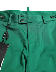 Dolce & Gabbana Deep Green Cotton Stretch Men Bermuda Shorts - Bermudas