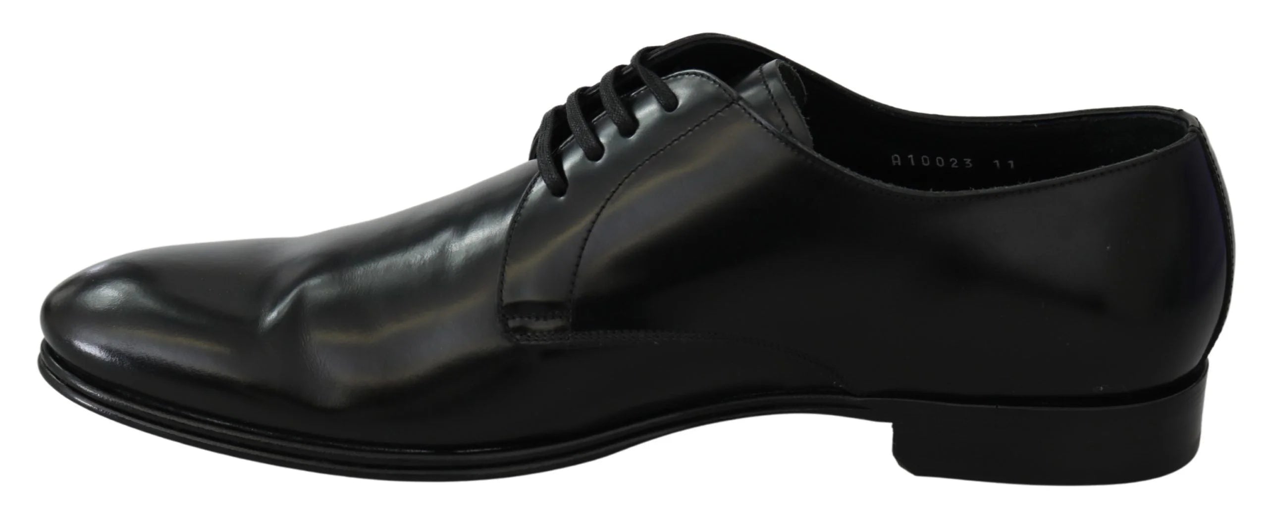 Dolce & Gabbana Derby Napoli Black Leather Dress Formal Shoes - EU41.5/US8.5 - Shoes