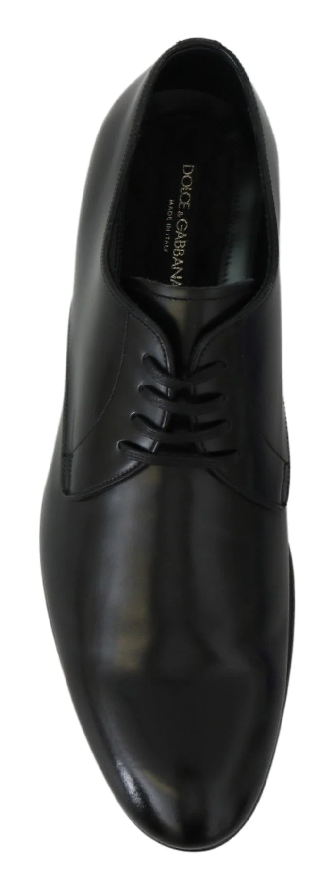 Dolce & Gabbana Derby Napoli Black Leather Dress Formal Shoes - EU41.5/US8.5 - Shoes