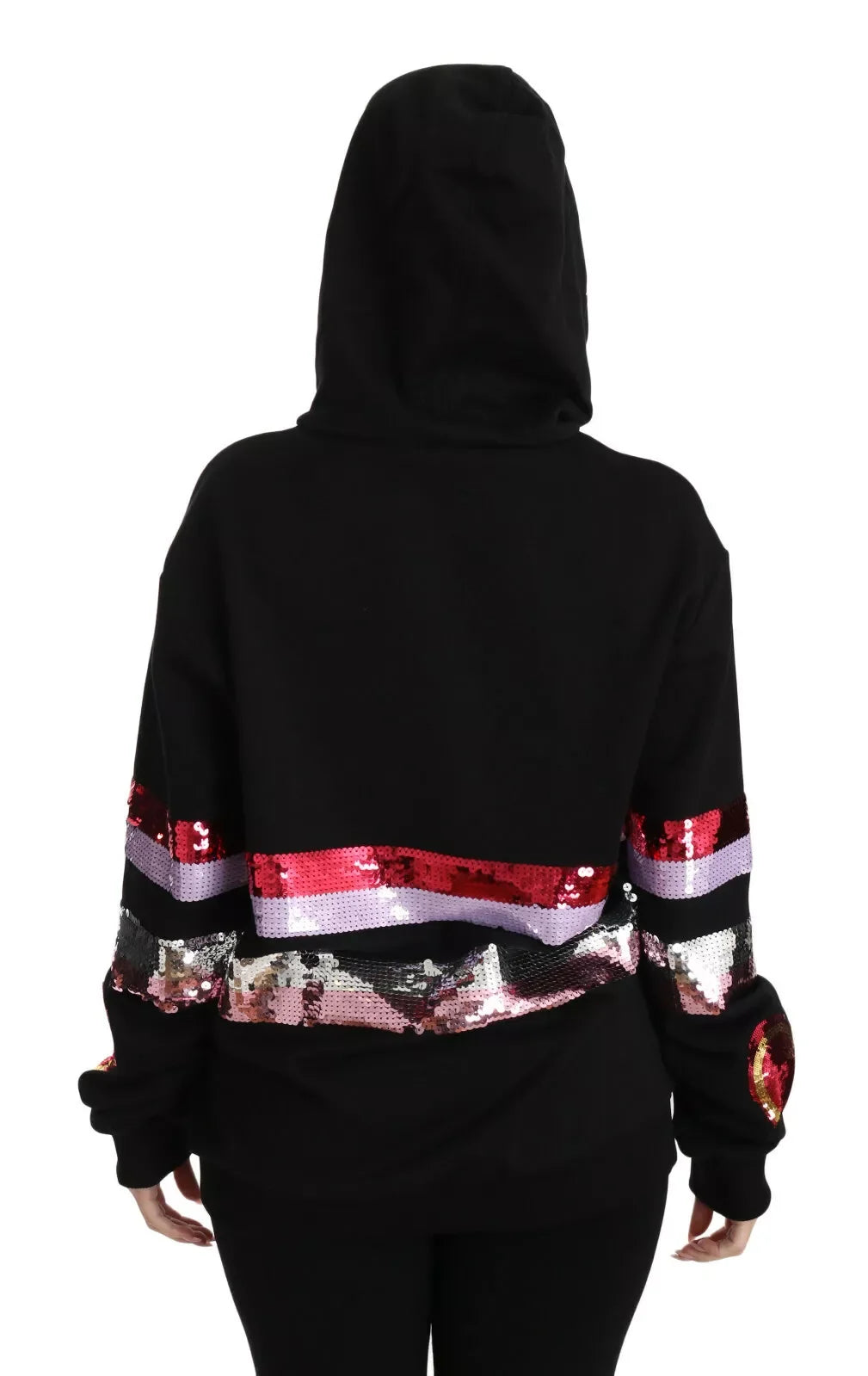 Dolce & Gabbana DG Sequined Hooded Pullover Sweater - Hoodies