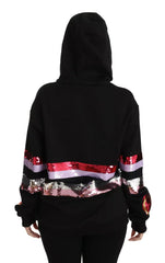 Dolce & Gabbana DG Sequined Hooded Pullover Sweater - Hoodies