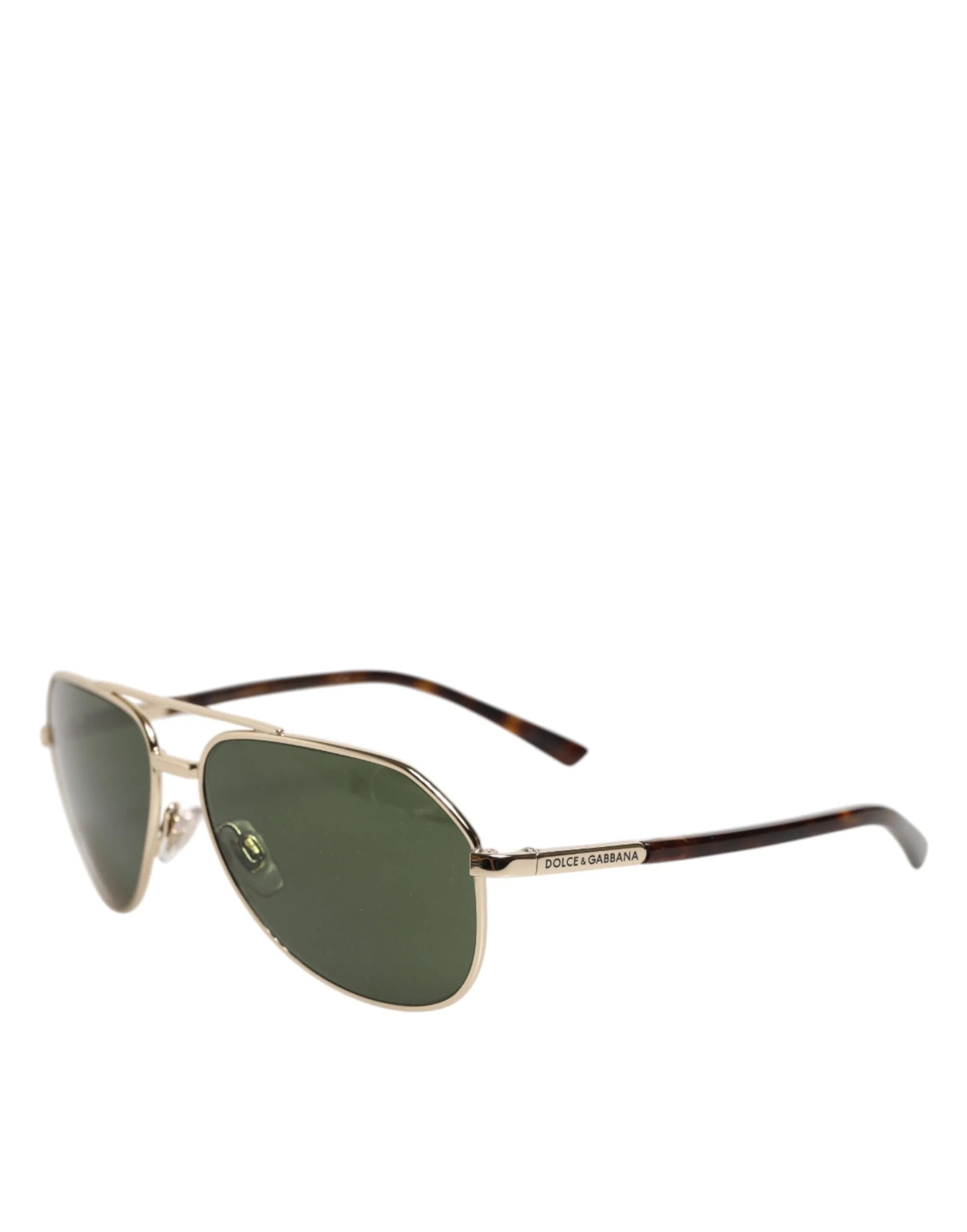 Dolce & Gabbana DG2125 Silver Frame Aviator Shades Eyewear Sunglasses - Sunglasses