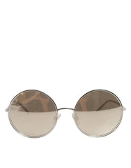 Dolce & Gabbana DG2215K Silver Metal Round Shades Eyewear Sunglasses - Sunglasses