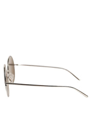 Dolce & Gabbana DG2215K Silver Metal Round Shades Eyewear Sunglasses - Sunglasses