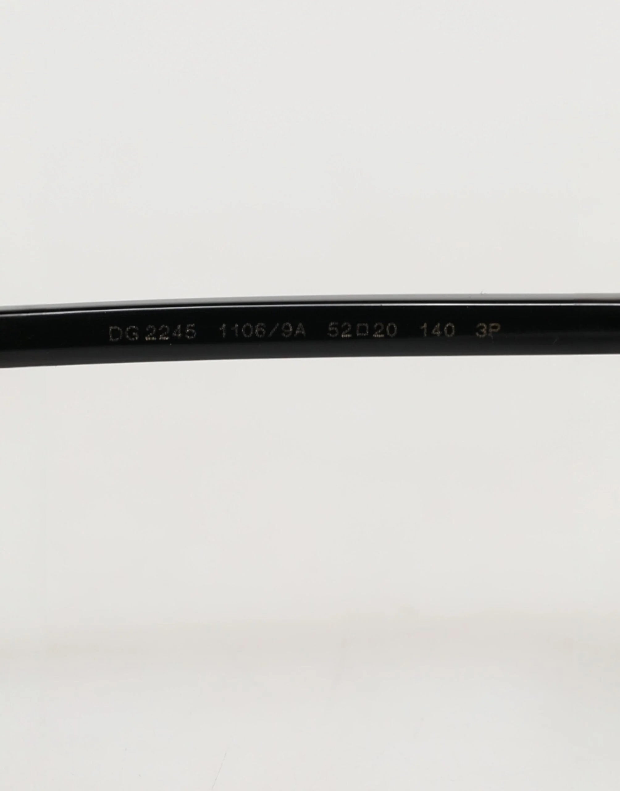 Dolce & Gabbana DG2245 Matte Black Steel Frame Gray Lens Sunglasses - Sunglasses