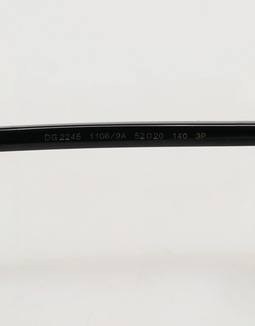 Dolce & Gabbana DG2245 Matte Black Steel Frame Gray Lens Sunglasses - Sunglasses