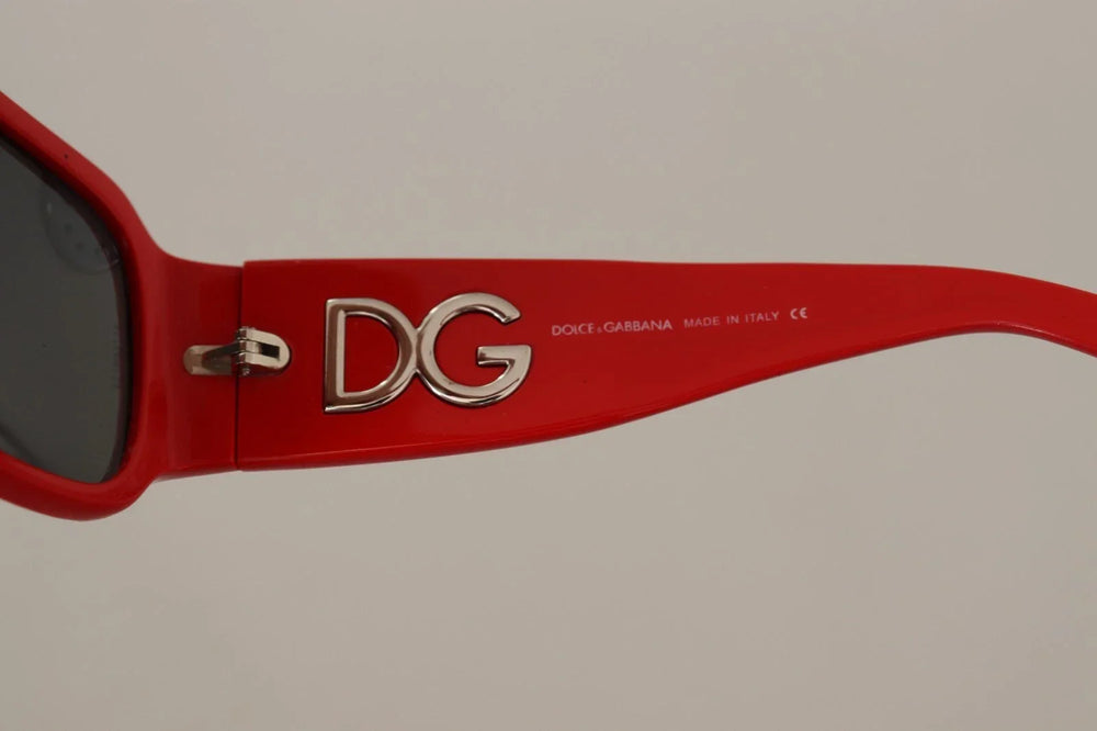 Dolce & Gabbana DG4027 Red Crystal Black Lens Shades Sunglasses
