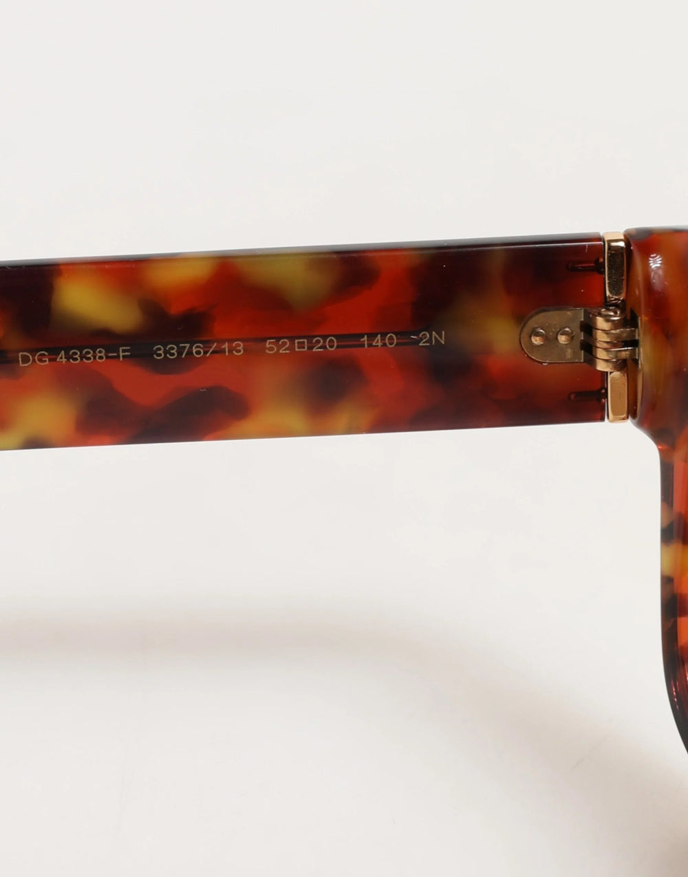 Dolce & Gabbana DG4338F Brown Havana Full Rim Round Lenses Sunglasses - Sunglasses