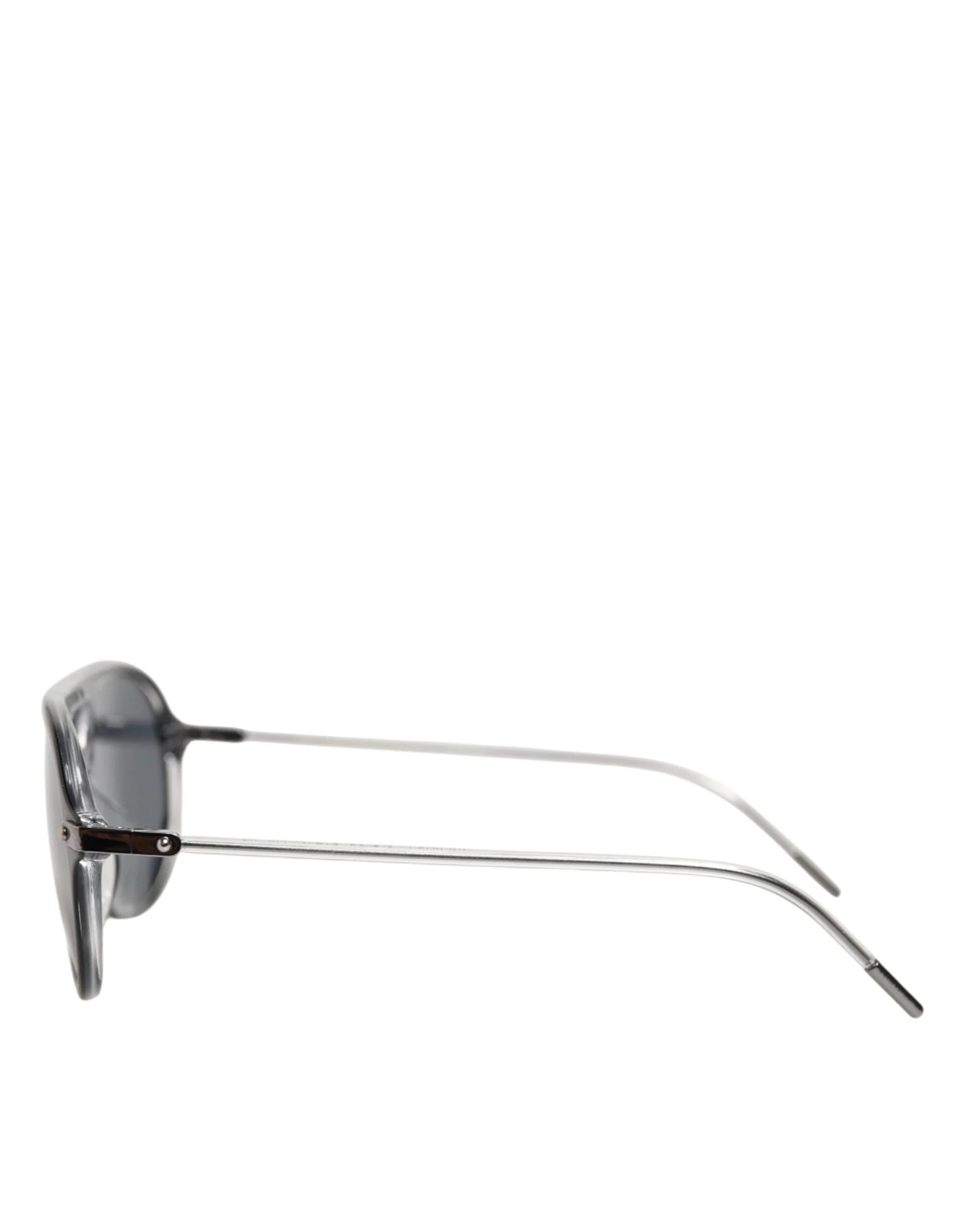 Dolce & Gabbana DG4343F Black Acetate Frame Pilot Shades Sunglasses - Sunglasses