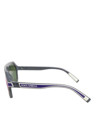 Dolce & Gabbana DG4356F Blue Acetate Aviator Shades Eyewear Sunglasses - Sunglasses