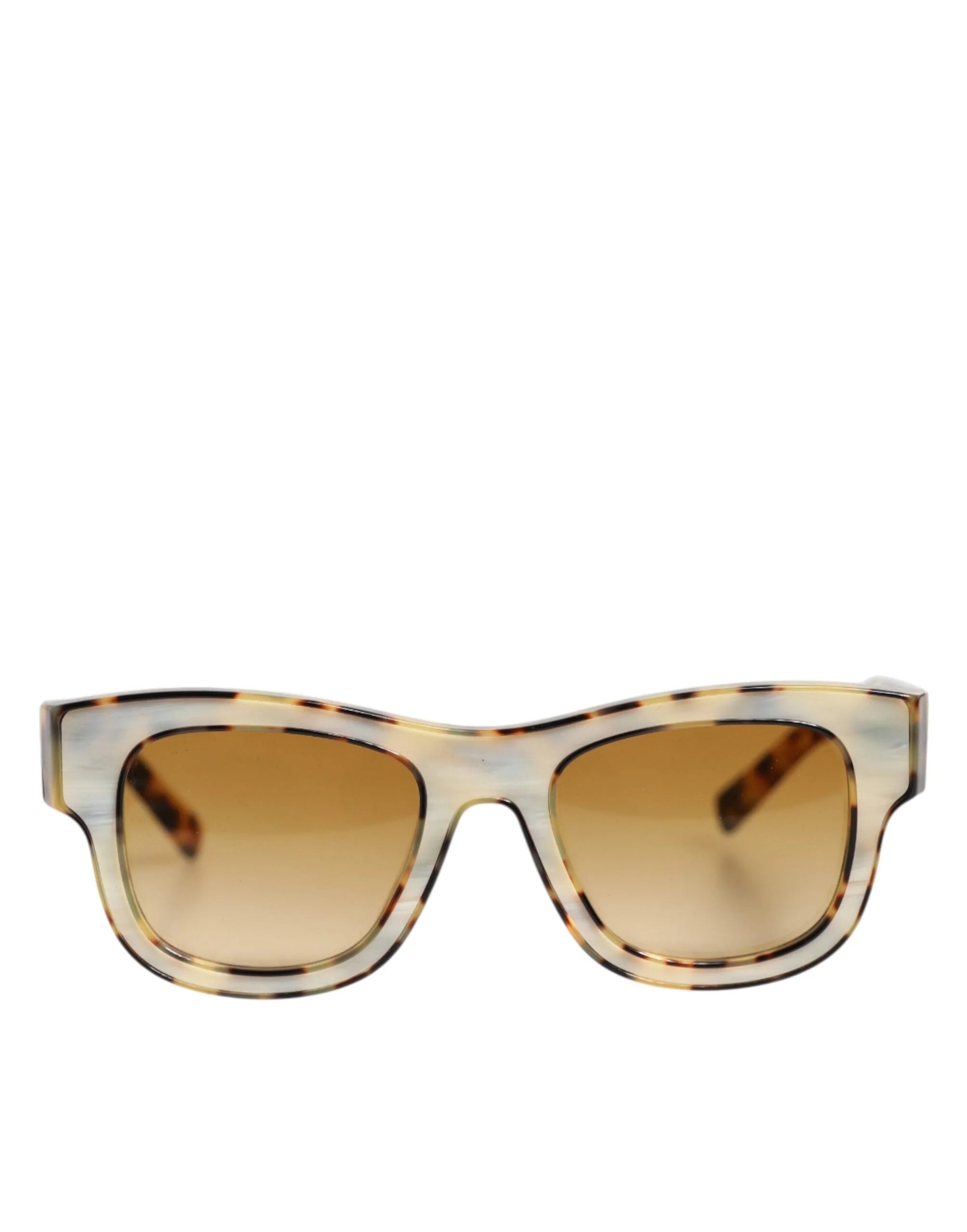 Dolce & Gabbana DG4379F White Tortoiseshell Gradient Acetate Shades Sunglasses - Sunglasses