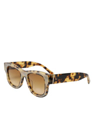 Dolce & Gabbana DG4379F White Tortoiseshell Gradient Acetate Shades Sunglasses - Sunglasses
