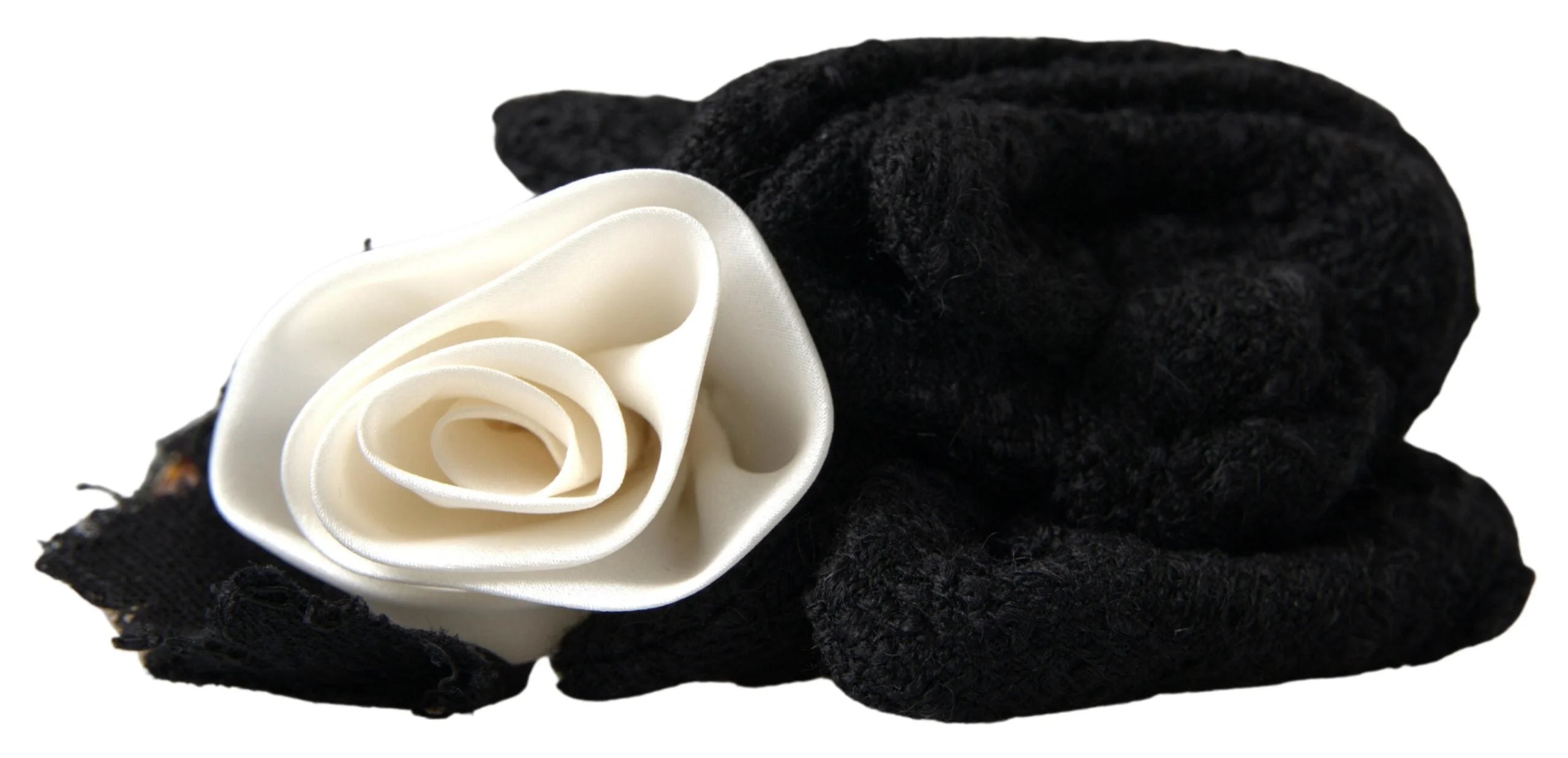 Dolce & Gabbana Diadem Headband Tiara White Rose Crystal Hair Gold - Headbands