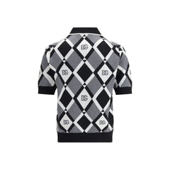 Dolce & Gabbana Diamond knit Polo Sweater - IT48 | M - Sweaters