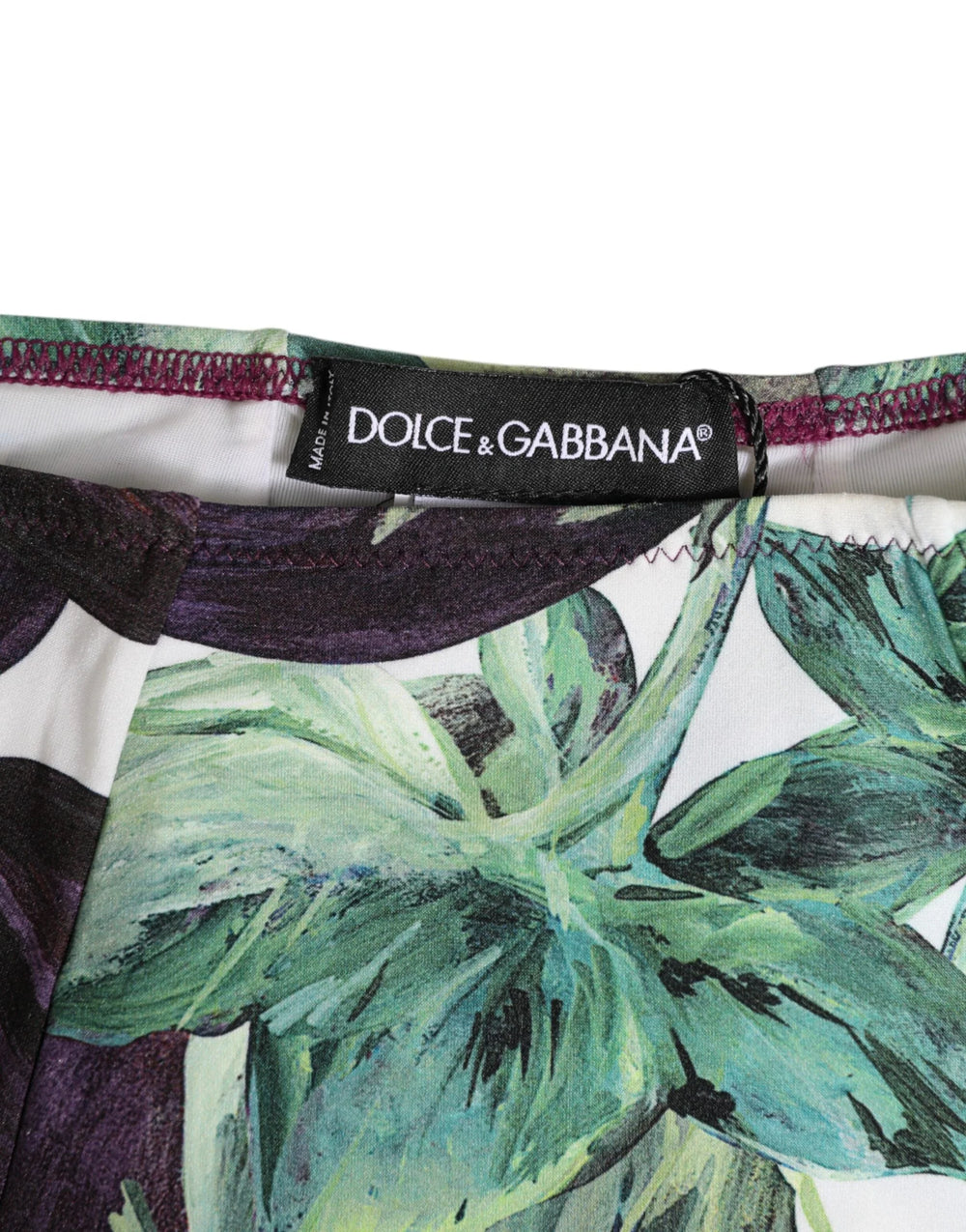 Dolce & Gabbana Eggplant Print High-Waist Briefs Underwear - IT2 | S - Briefs