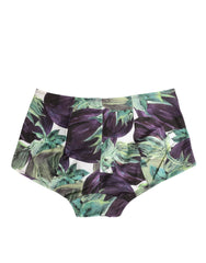 Dolce & Gabbana Eggplant Print High-Waist Briefs Underwear - IT2 | S - Briefs