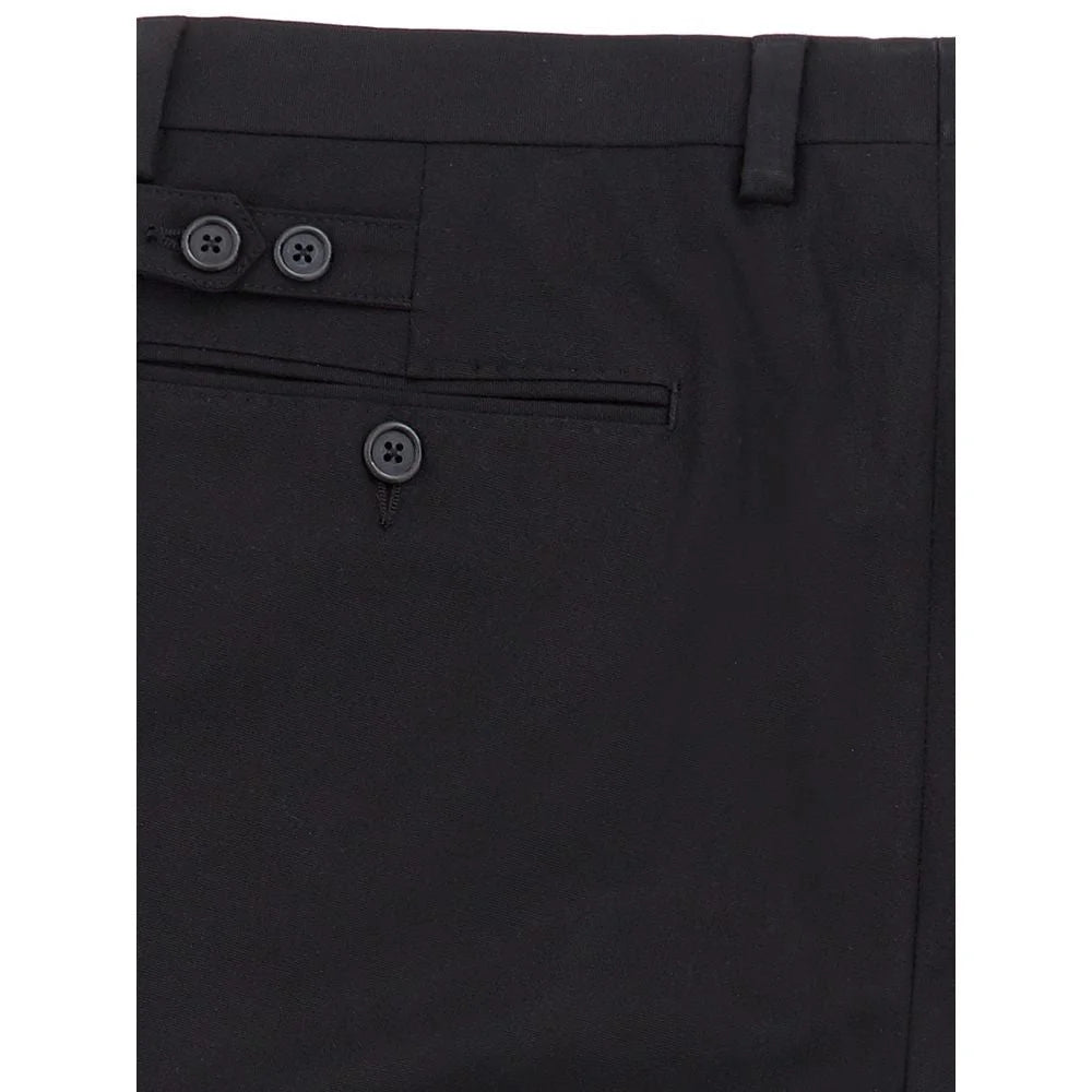 Dolce & Gabbana Elegant Black Cotton Pants for Men - IT54 | XXL - Trousers