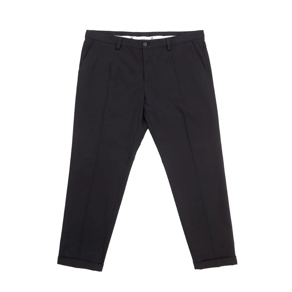 Dolce & Gabbana Elegant Black Cotton Pants for Men - IT54 | XXL - Trousers