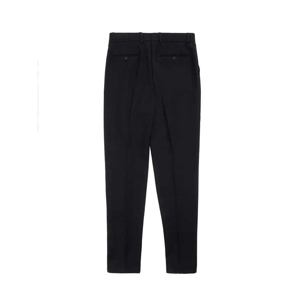 Dolce & Gabbana Elegant Polyester Black Pants for Men - IT50 | L - Trousers