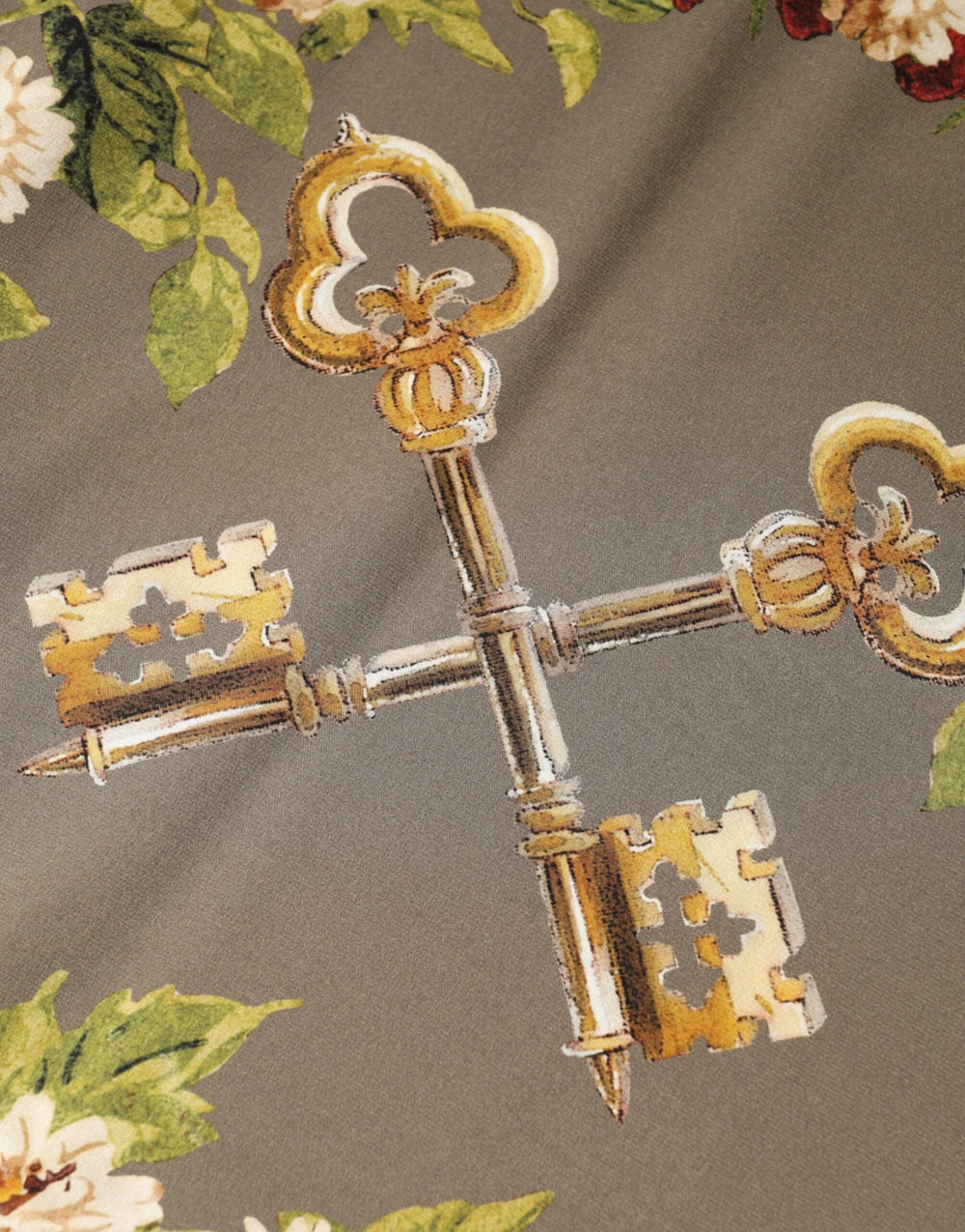 Dolce & Gabbana Enchanted Sicily Silk Crewneck Blouse Sweater - IT40|S