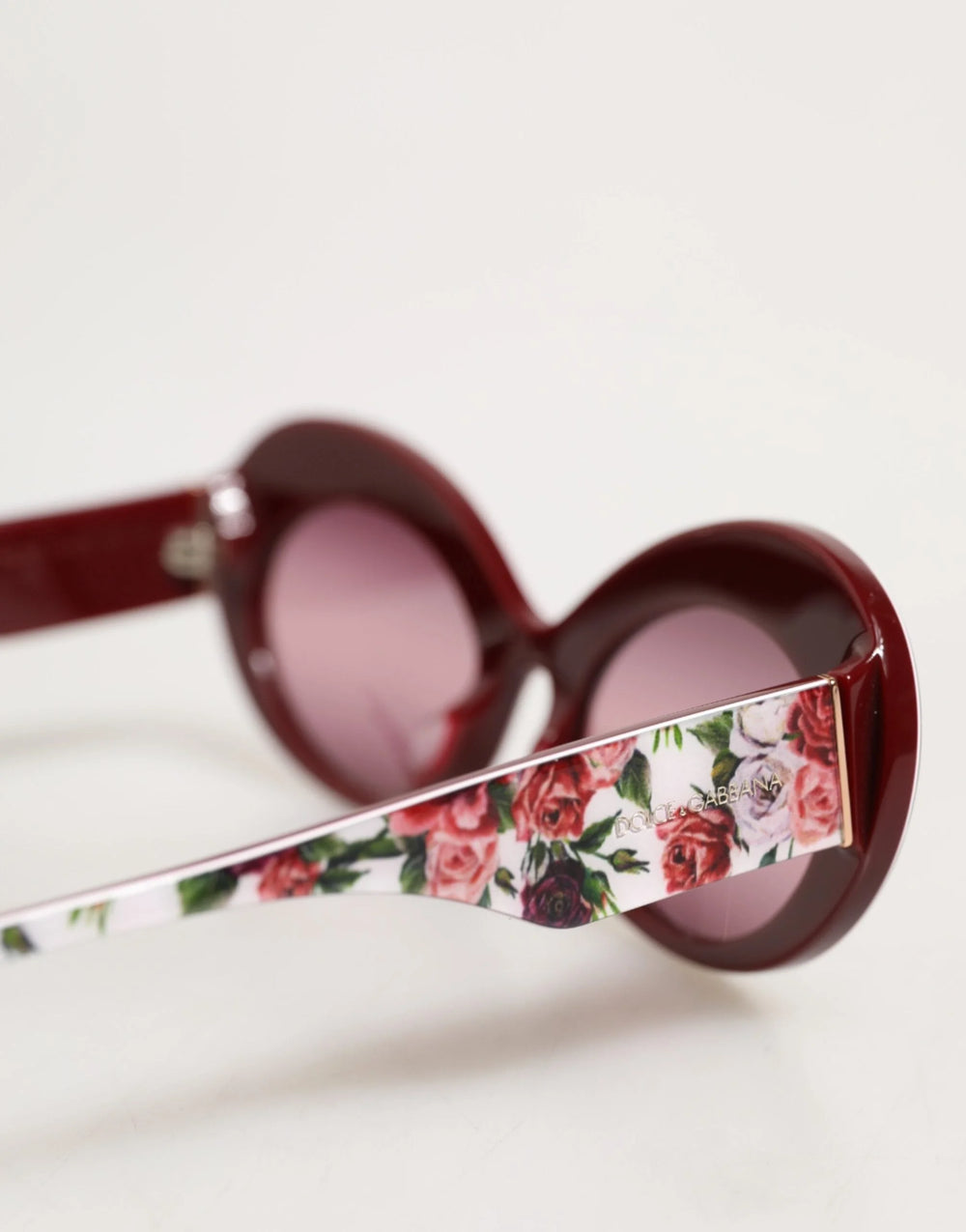 Dolce & Gabbana Floral Printed Acetate Oval Eyewear Sunglasses - Sunglasses