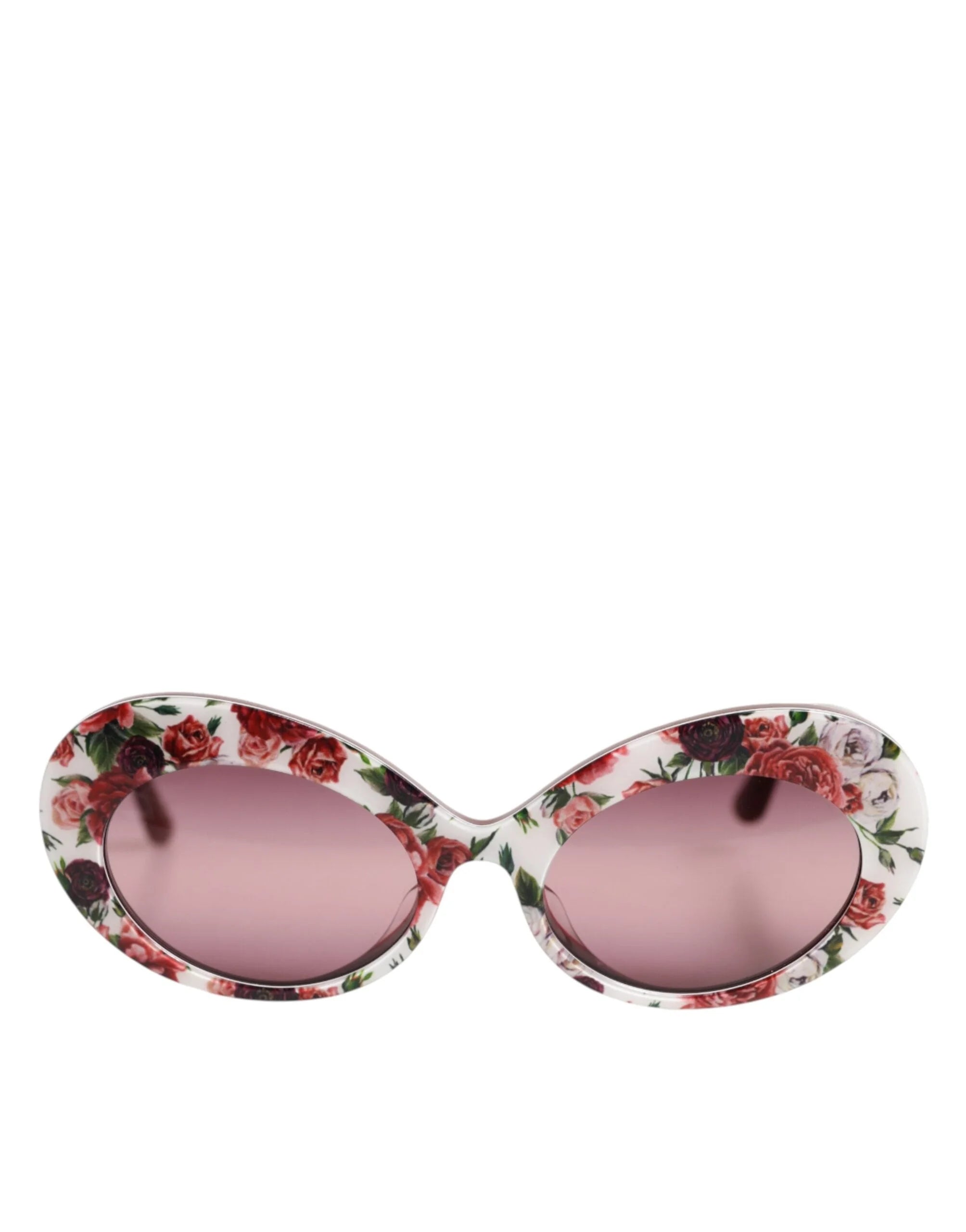 Dolce & Gabbana Floral Printed Acetate Oval Eyewear Sunglasses - Sunglasses