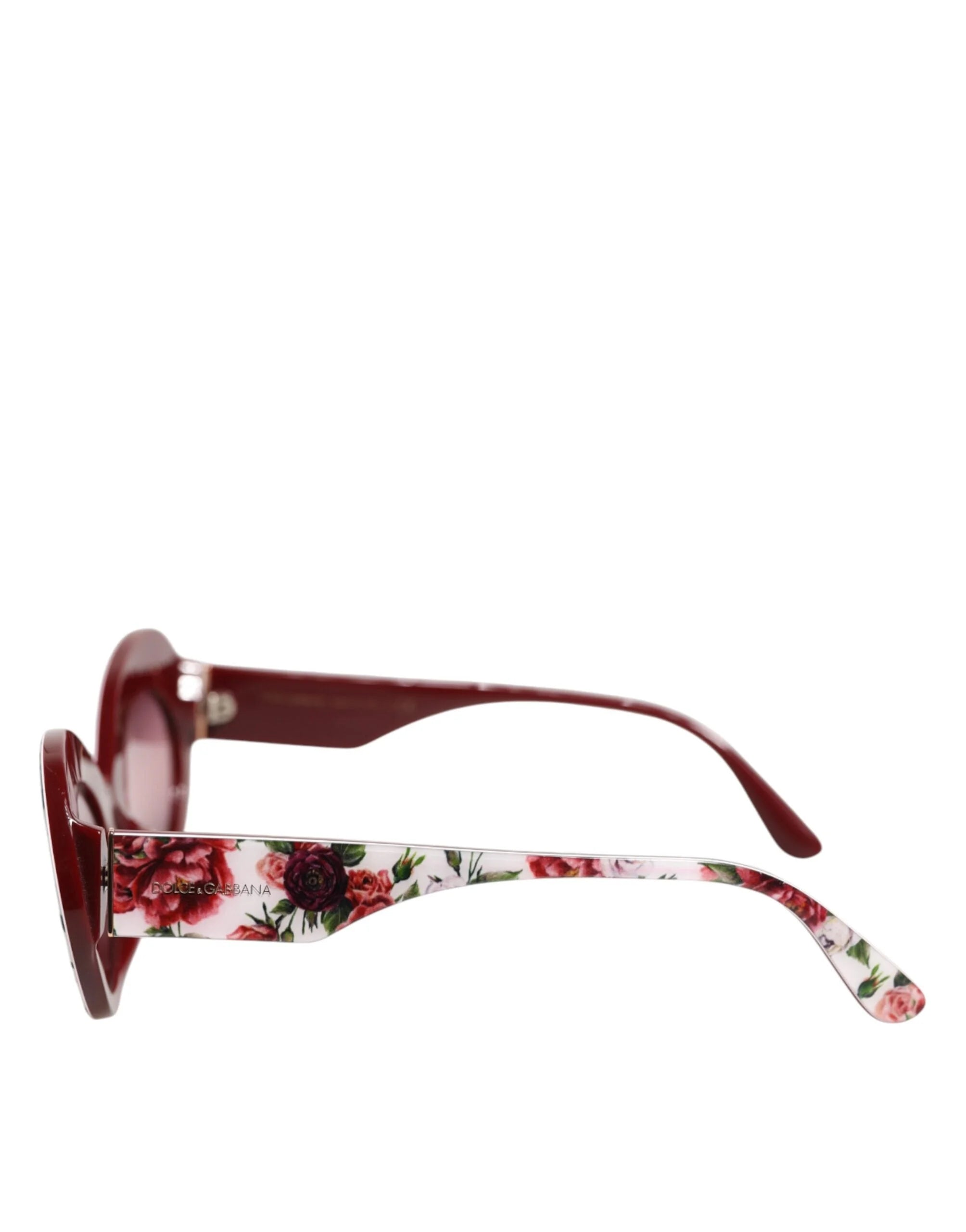 Dolce & Gabbana Floral Printed Acetate Oval Eyewear Sunglasses - Sunglasses