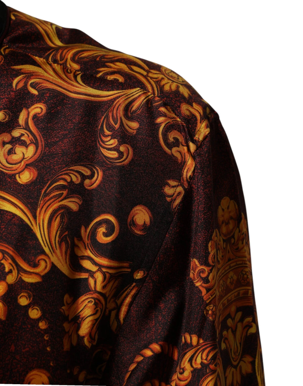 Dolce & Gabbana Floral Printed Baroque Button Down Shirt - IT41 | L - Shirts