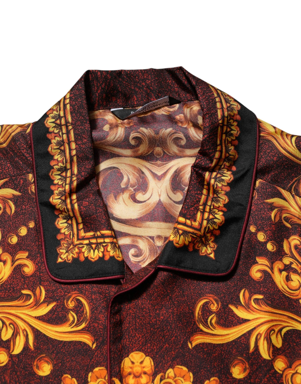 Dolce & Gabbana Floral Printed Baroque Button Down Shirt - IT41 | L - Shirts