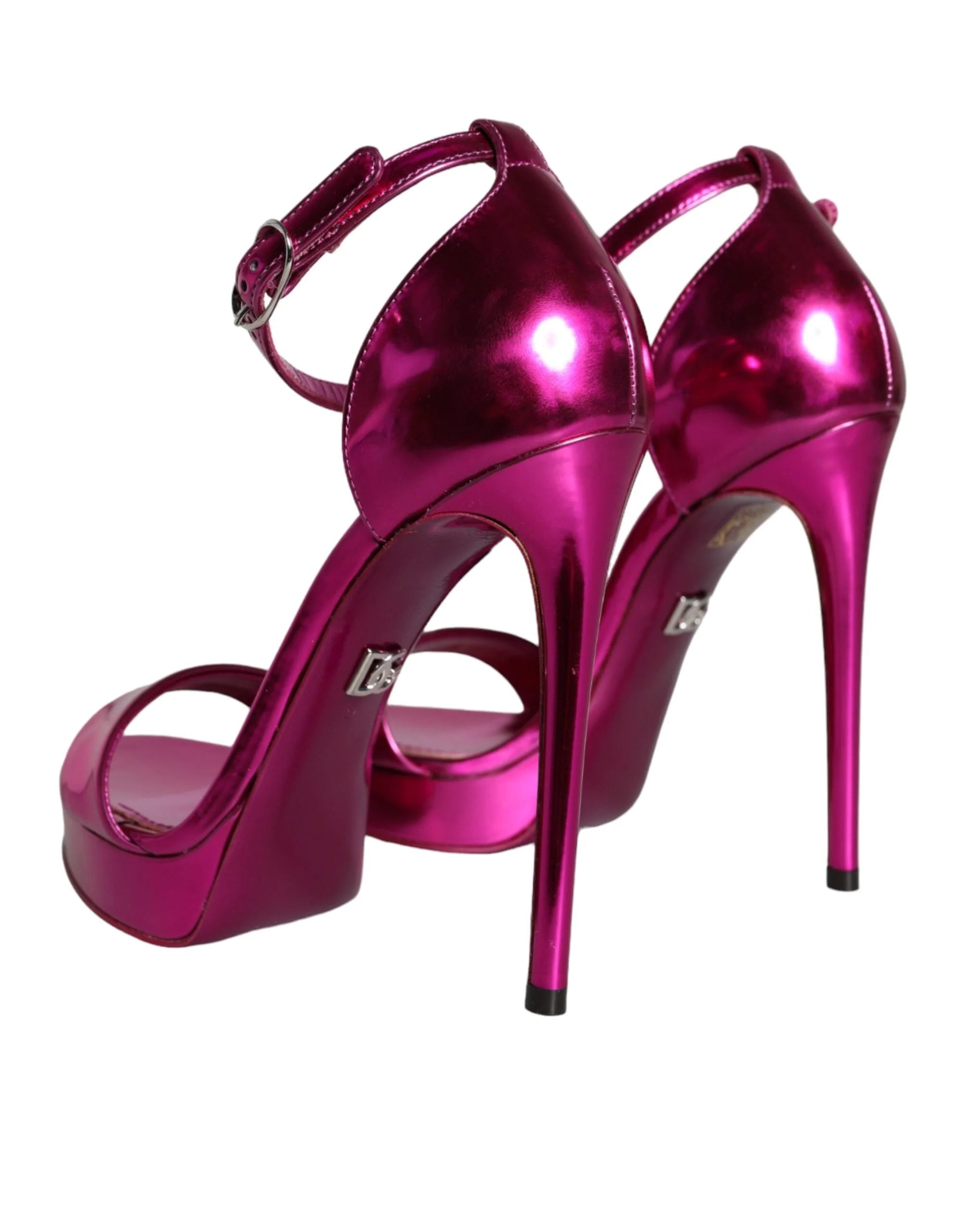 Dolce & Gabbana Fuchsia KEIRA Heels Ankle Strap Sandals Shoes - EU37/US6.5 - Heels
