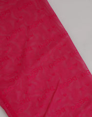 Dolce & Gabbana Fuchsia Logo Lace Tight Midi Trousers Underwear - IT2 | S