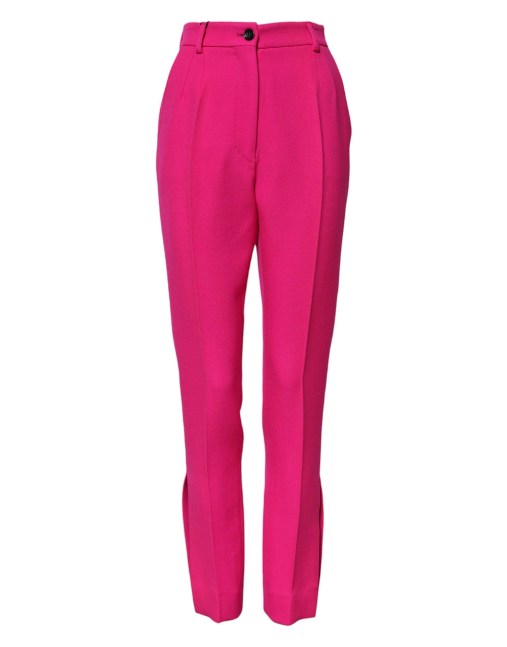 Dolce & Gabbana Fuchsia Pink HighWaist Tapered Trouser Pants - IT38 | XS - Trousers