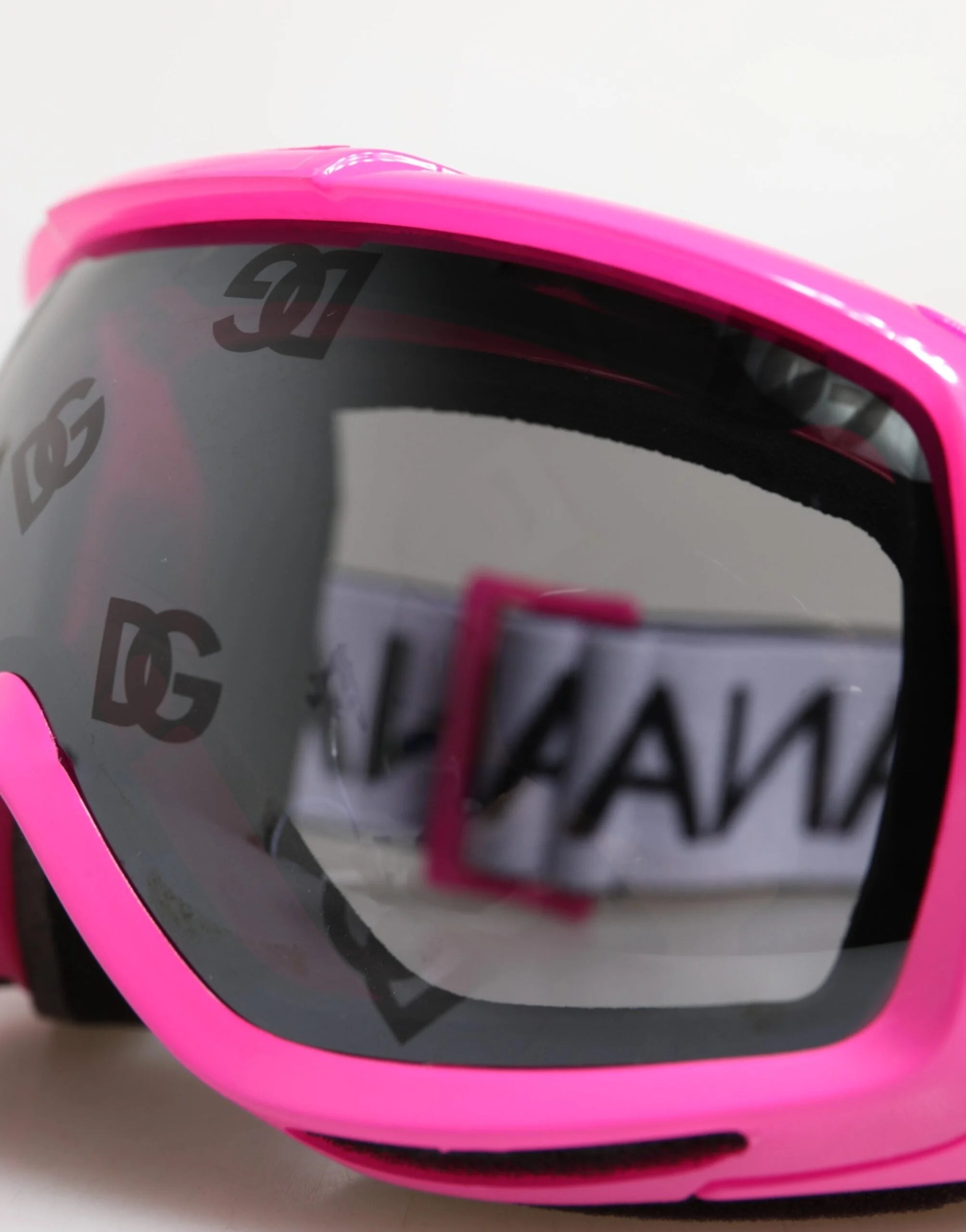 Dolce & Gabbana Fuchsia Pink Logo Ski Goggles DG6182 Mask Sunglasses - Sunglasses