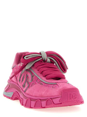 Dolce & Gabbana Fuchsia Polyamide Athletic Sneakers - EU39.5/US9.5