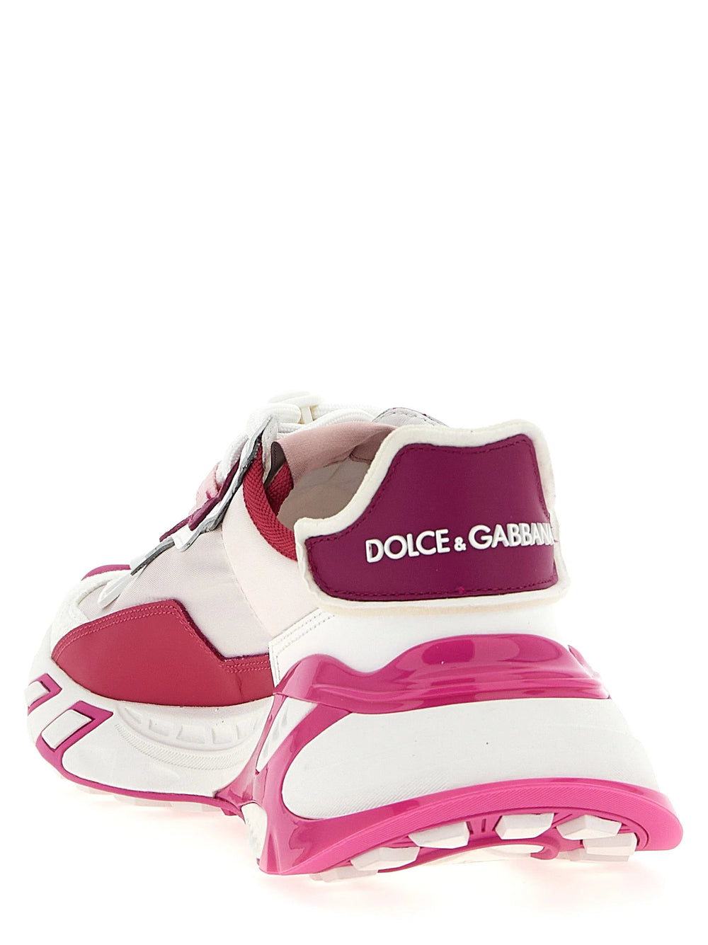 Dolce & Gabbana Fuchsia Viscose Athletic Sneakers - EU35/US5